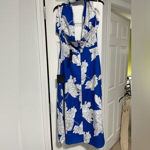 Brand new Royal blue and white dress